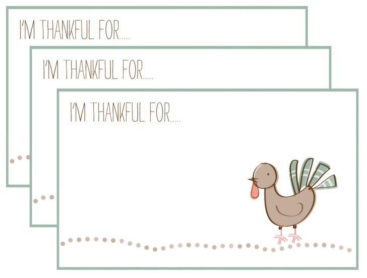 Printable I am Thankful For Template Printable I am Thankful For Template