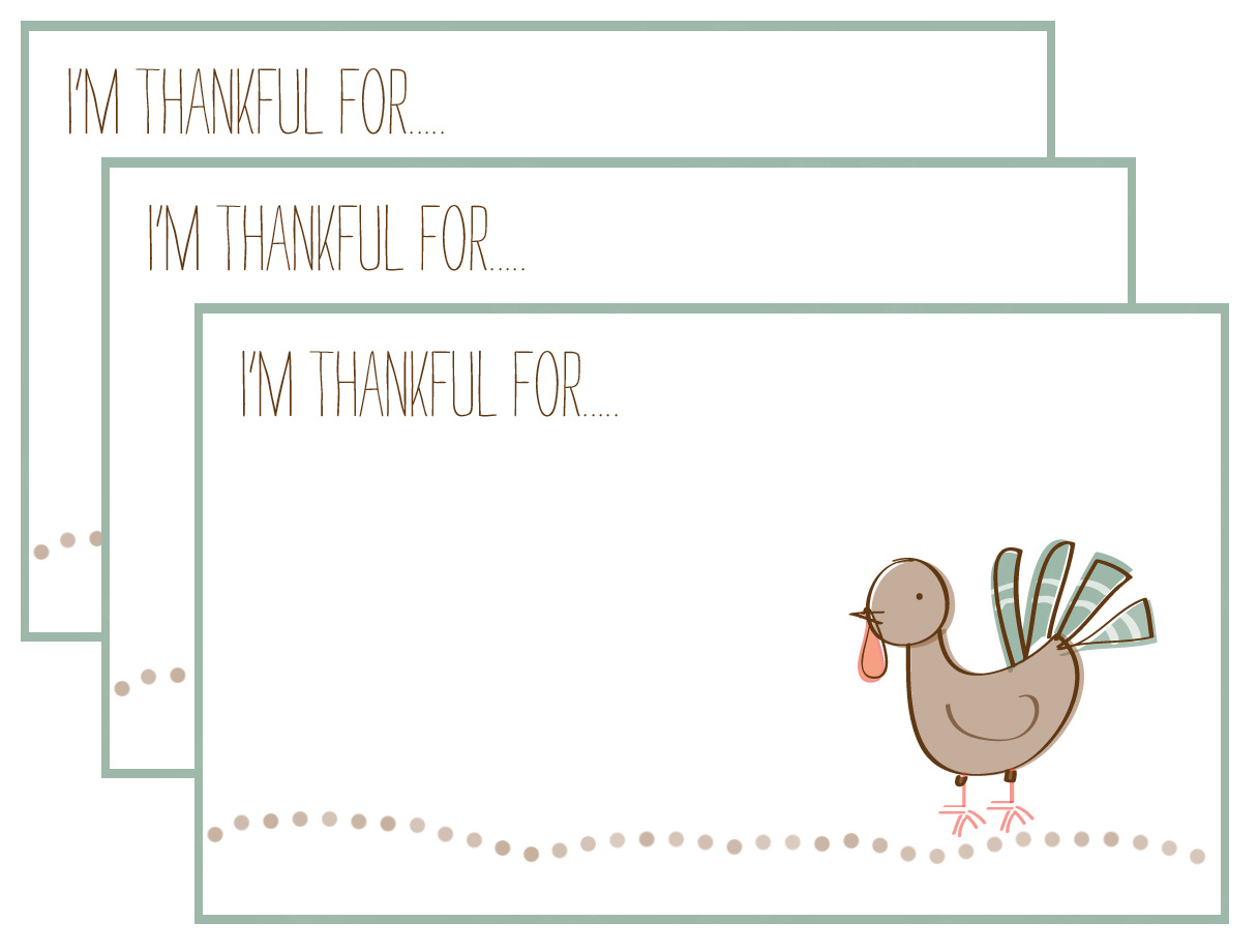 I'M Thankful For….. Free Printables… | within Printable I am Thankful For Template