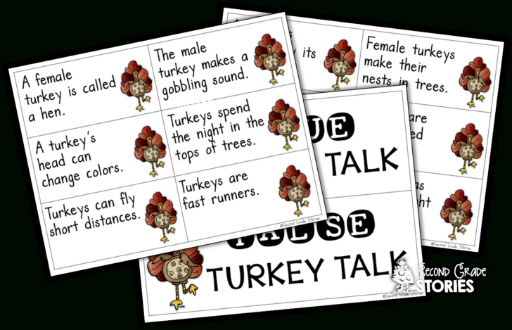5 Little Turkeys Printable	Informational