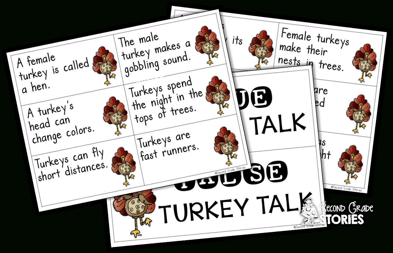 Let&amp;#039;S Talk Turkey - Nonfiction Turkey Fun! - Second Grade Stories inside 5 Little Turkeys Printable	Informational