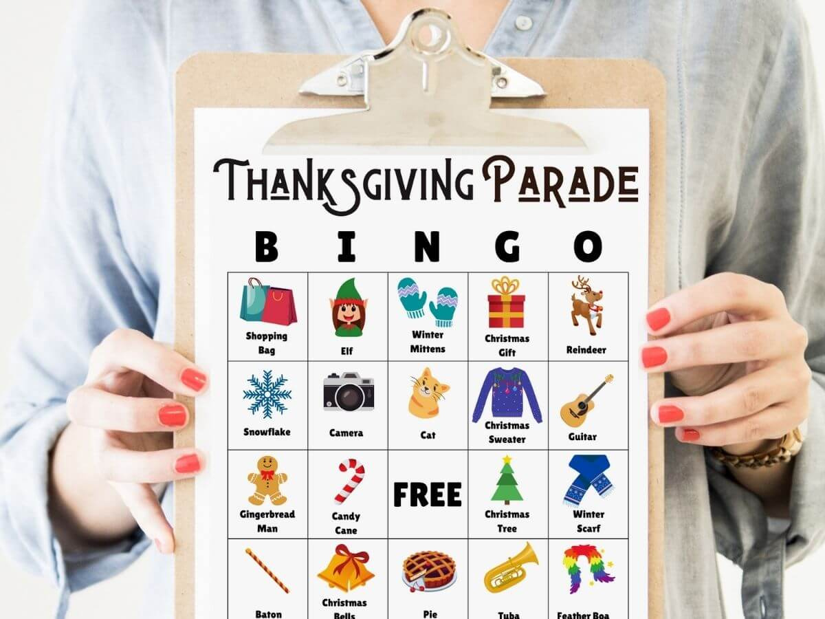 Macy'S Thanksgiving Day Parade Bingo - Free Printable Bingo Cards! intended for Thanksgiving Parade Bingo Printable