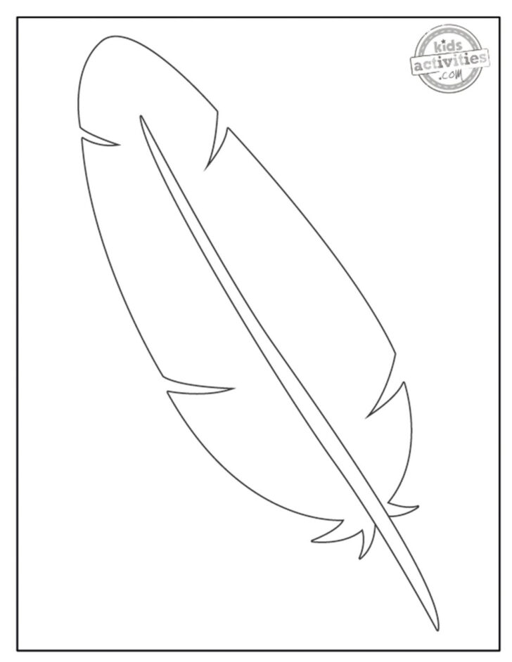 Turkey Feather Template Free Printable