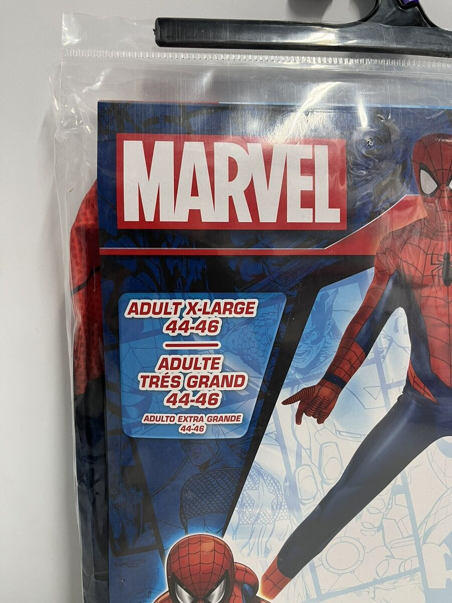 Marvel Spider-Man Party Suit Costume Size Adult Extra Large (Xl 44-46) New regarding Disguise Template Printable Spiderman Turkey Disguise Informational