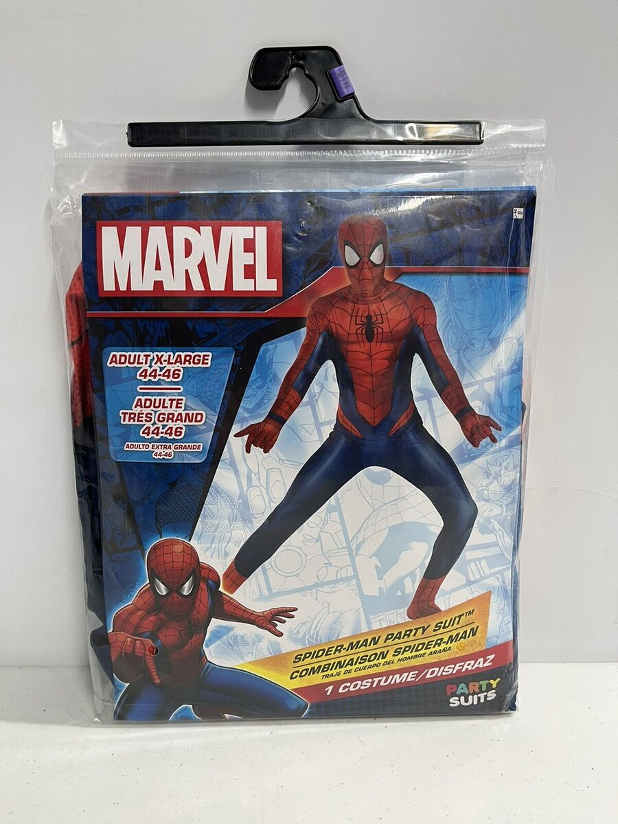 Marvel Spider-Man Party Suit Costume Size Adult Extra Large (Xl 44 in Turkey In Disguise Spiderman Template Printable Informational