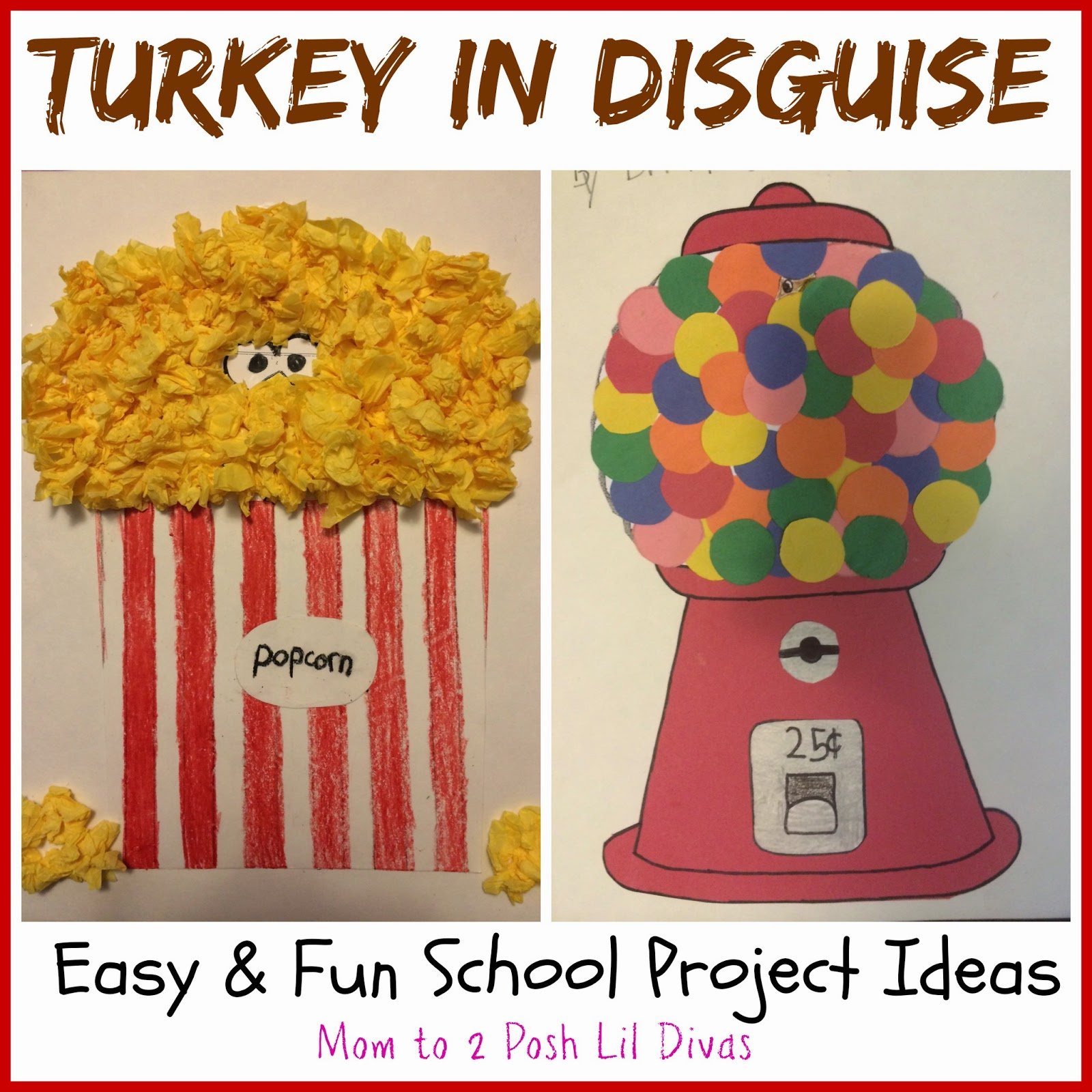 Mom To 2 Posh Lil Divas: Easy And Fun Turkey In Disguise Projects with regard to Tom The Turkey Disguise Printable Informational