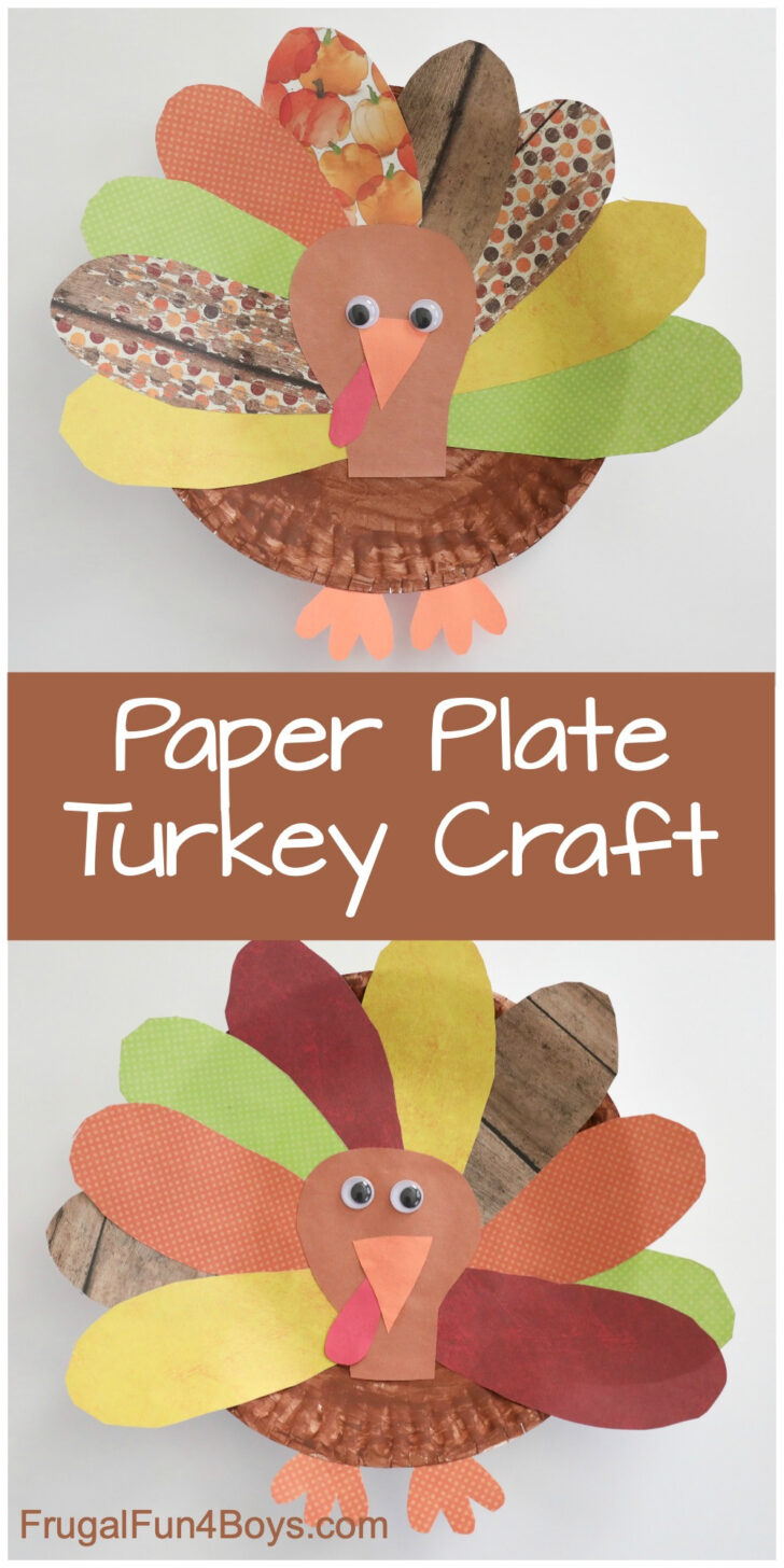 Printable Paper Plate Turkey