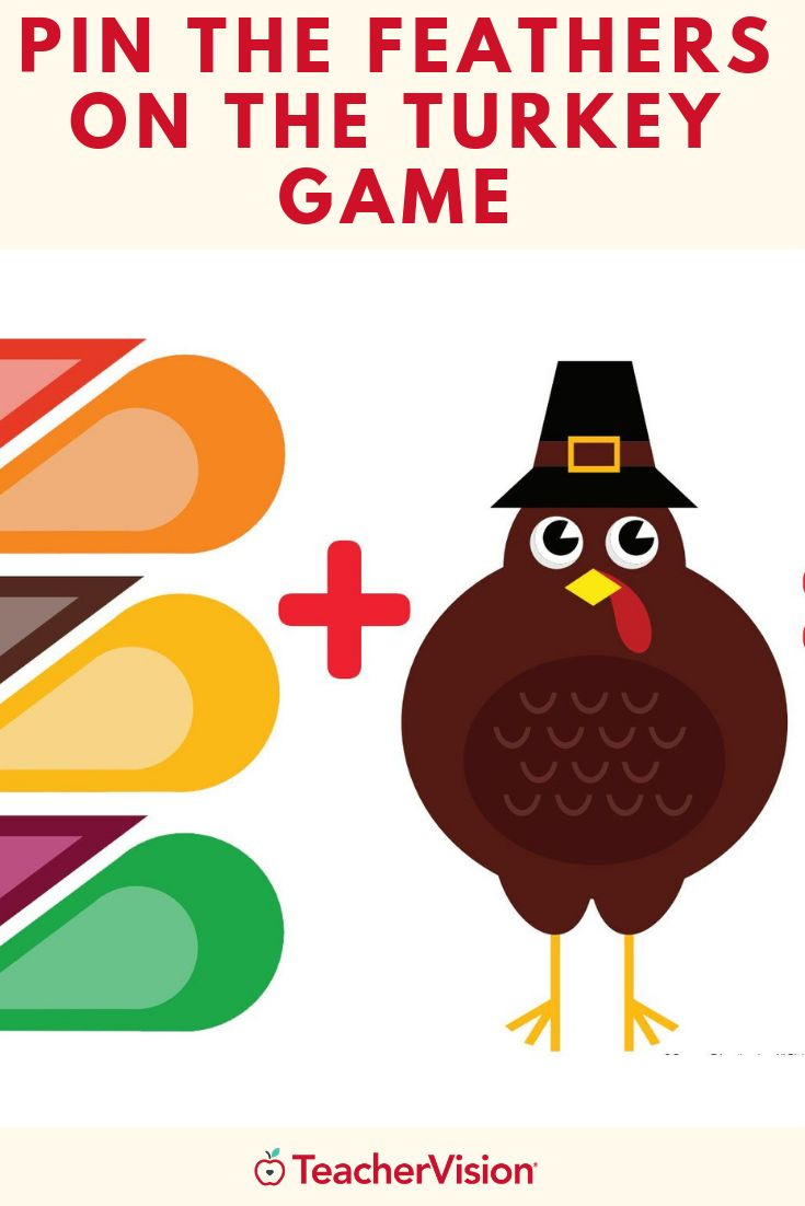 Pin The Feathers On The Turkey Thanksgiving Game inside Pin The Feather On The Turkey Printables