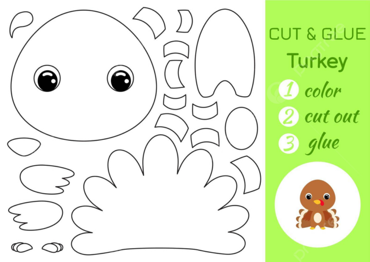 Turkey Cut And Paste Printable Turkey Cut And Paste Printable