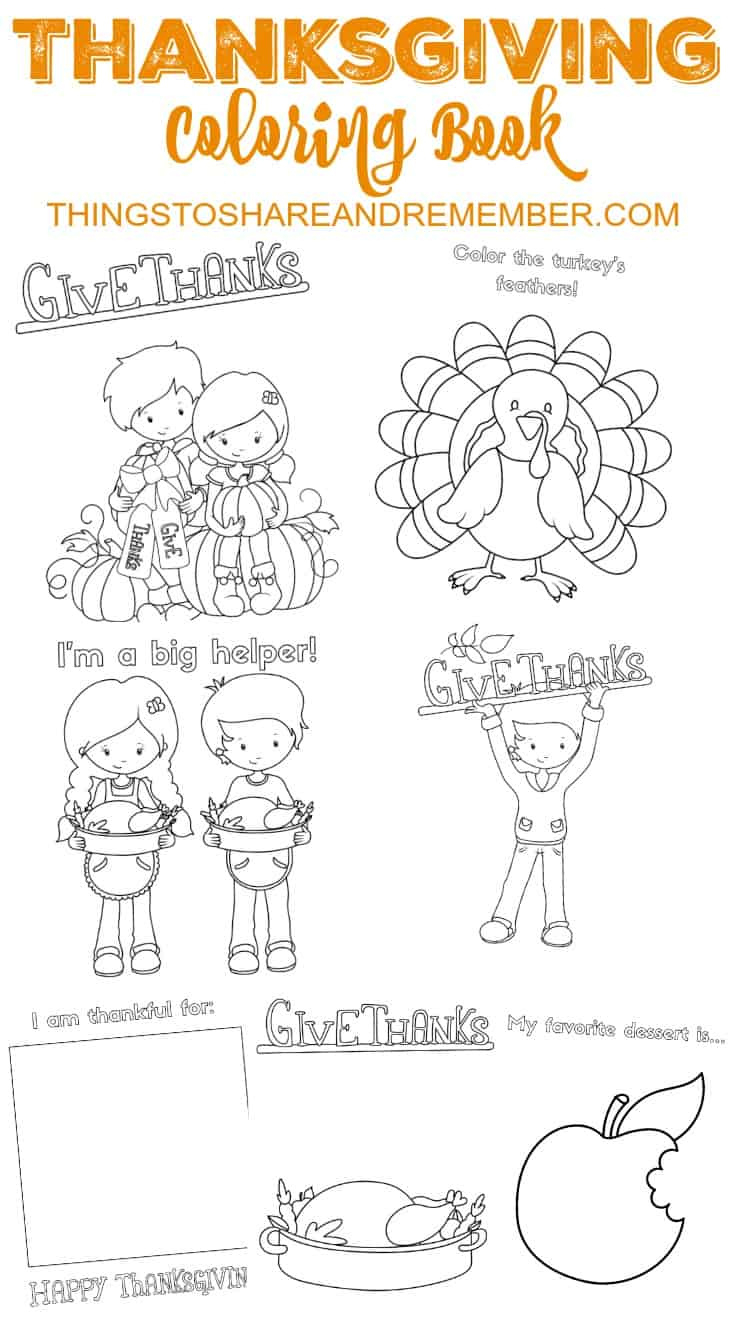 Printable Thanksgiving Coloring Book For Preschoolers pertaining to Turkey Printable Book