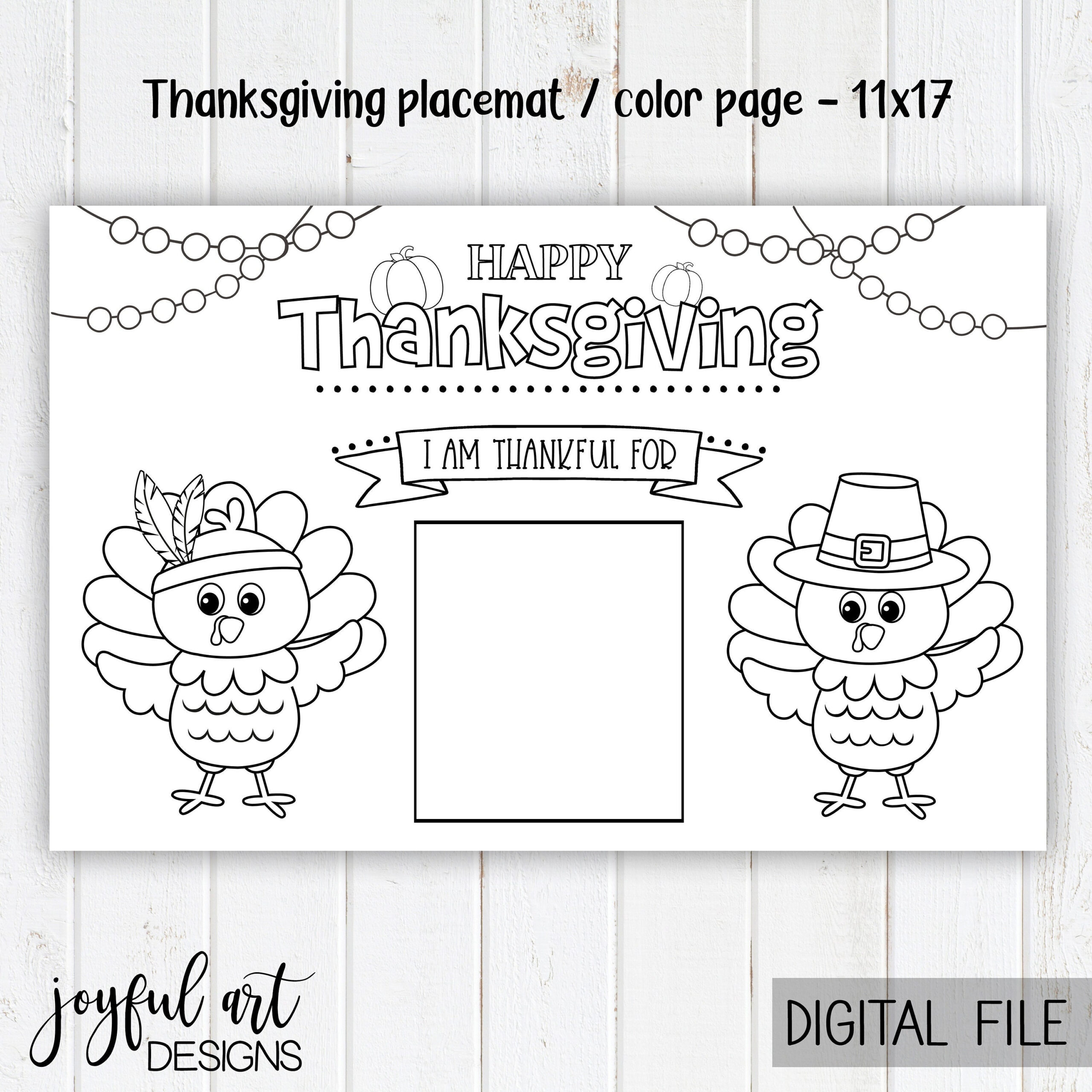 Printable Thanksgiving Placemat, Kid&amp;#039;S Thanksgiving Placemat for Turkey Placemats Printable