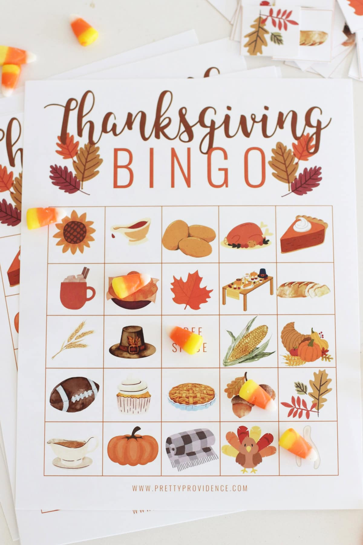 Reusable Bingo Cards Free Printable Thanksgiving Bingo Game (24 intended for Thanksgiving Printable Bingo Games