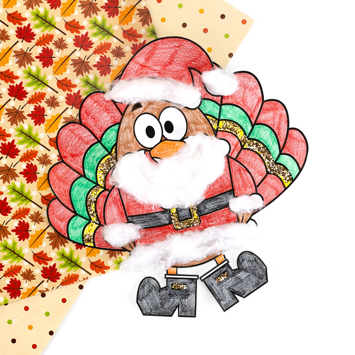 Santa Turkey Disguise (Free Printable) - Fireflies And Mud Pies with regard to Turkey in Disguise Santa