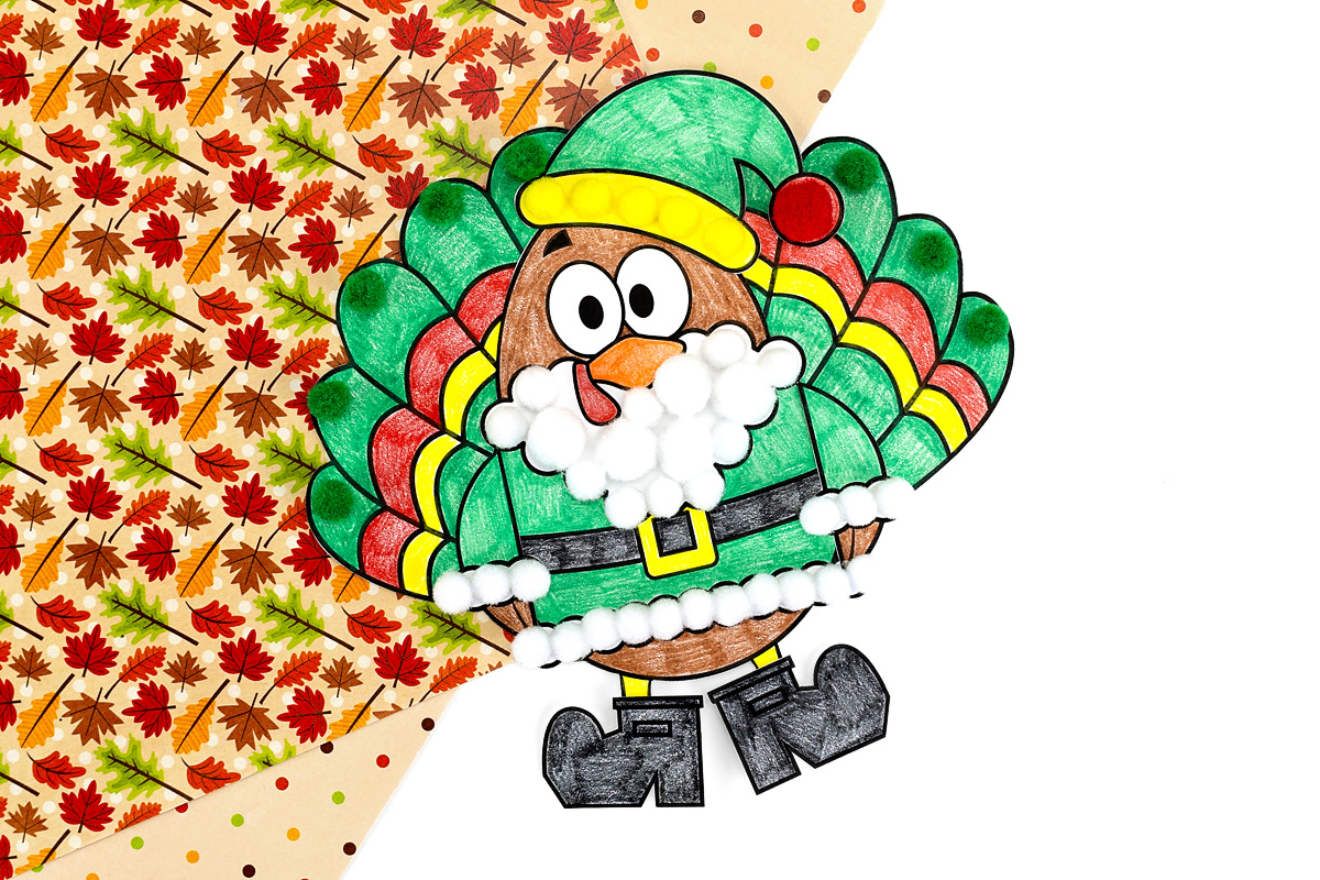 Santa Turkey Disguise (Free Printable) - Fireflies And Mud Pies with Turkey In Disguise Santa