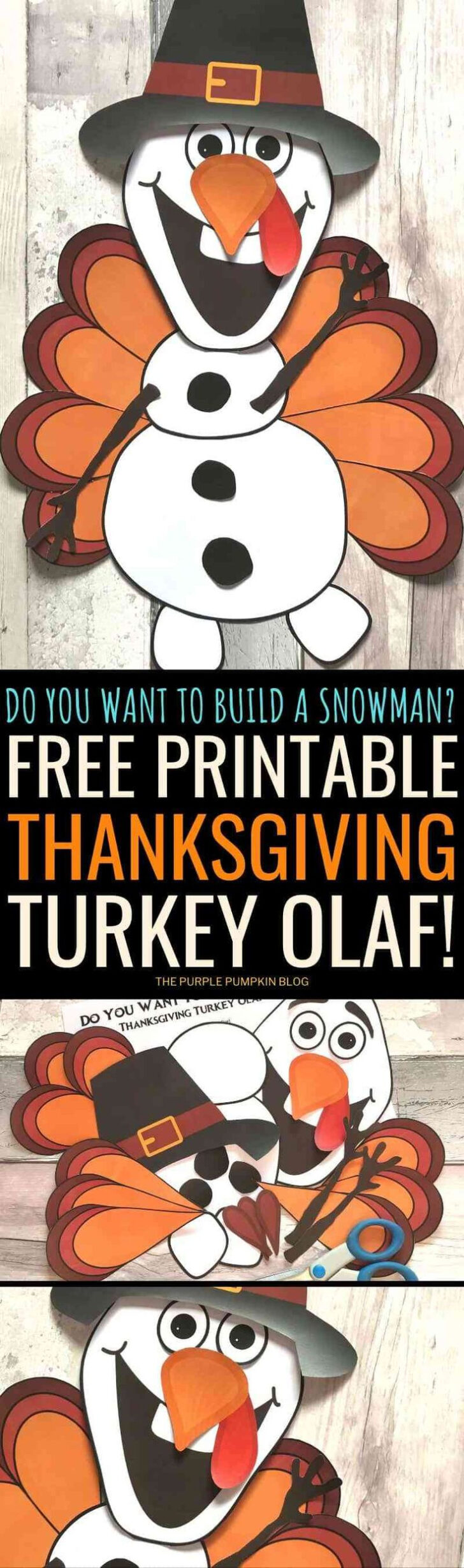 Olaf Turkey Disguise Printable Olaf Turkey Disguise Printable