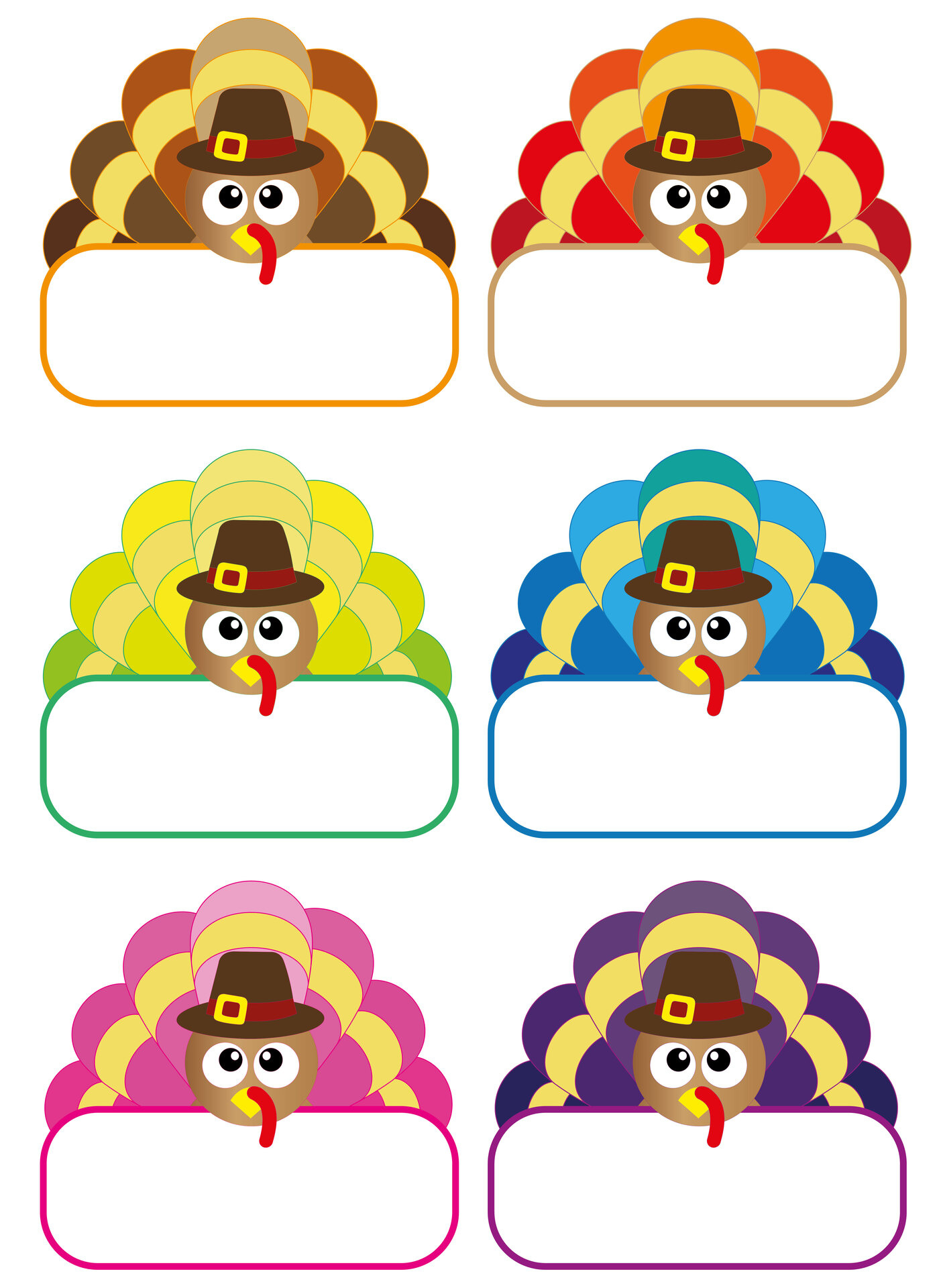 Sheets Name Tags Thanksgiving - 13 Free Pdf Printables | Printablee throughout Turkey Name Tags Printable