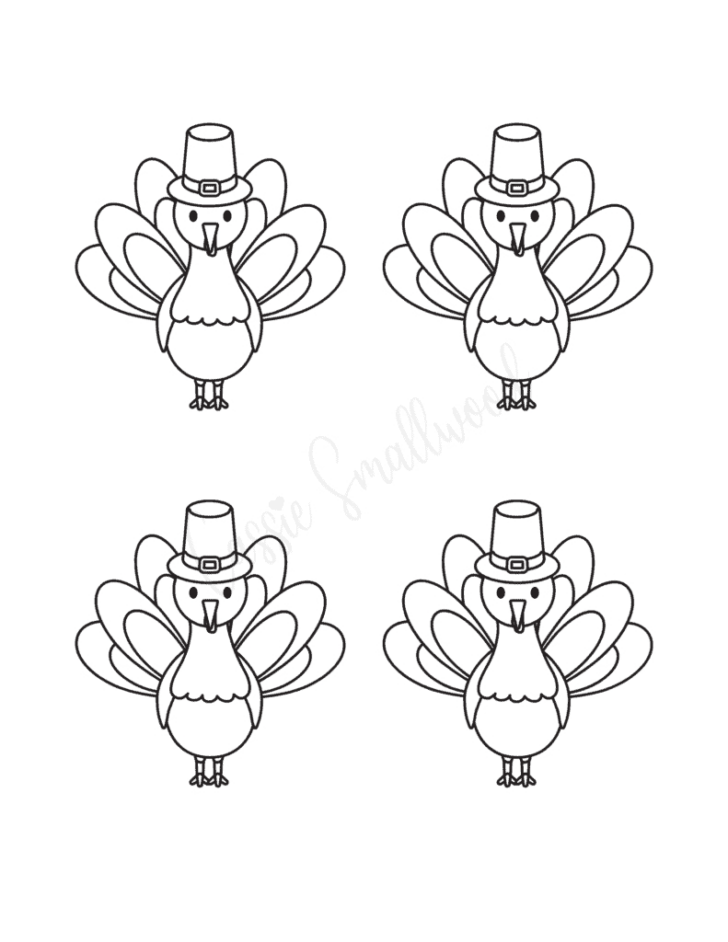 Small Printable Turkey
