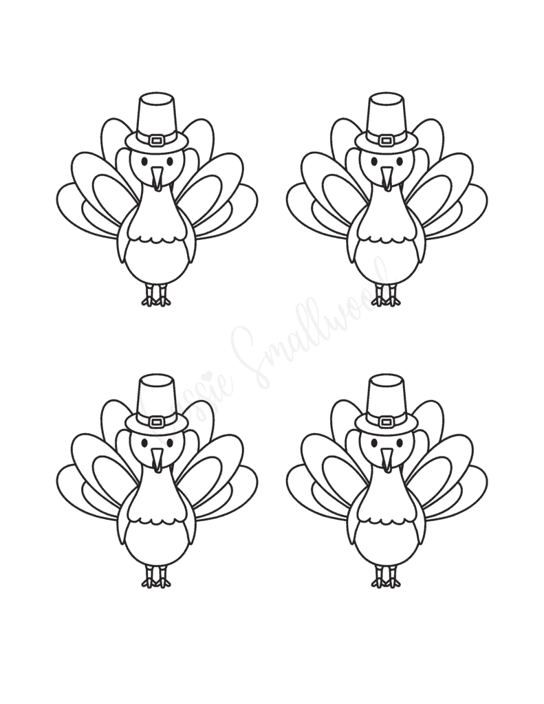 Small Turkey Templates throughout Small Turkey Printables