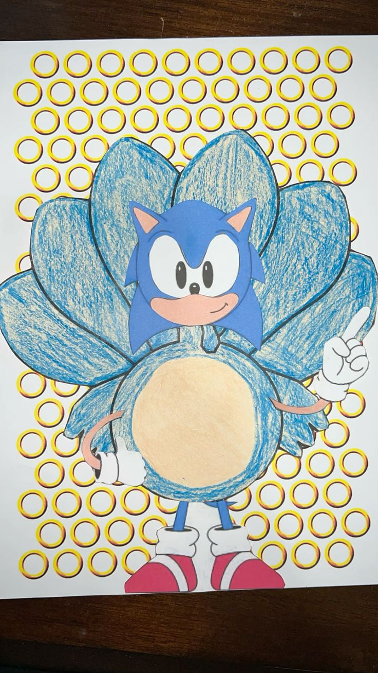 Sonic The Hedgehog Turkey In Disguise throughout Sonic Turkey Disguise Printable
