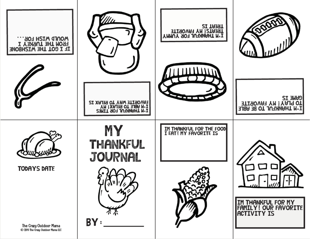 Thankful Activity Journal Printable For Kids! – The Crazy Outdoor Mama for I Am Thankful Book For Preschool Free Printable