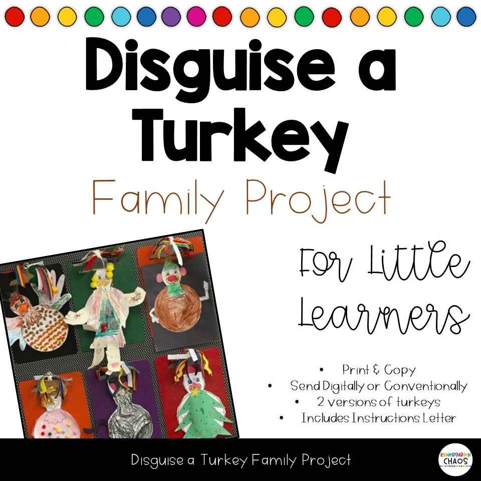 Thanksgiving Activities For Kindergarten - Kindergarten Chaos intended for Disguise A Turkey Template Free Printable Informational