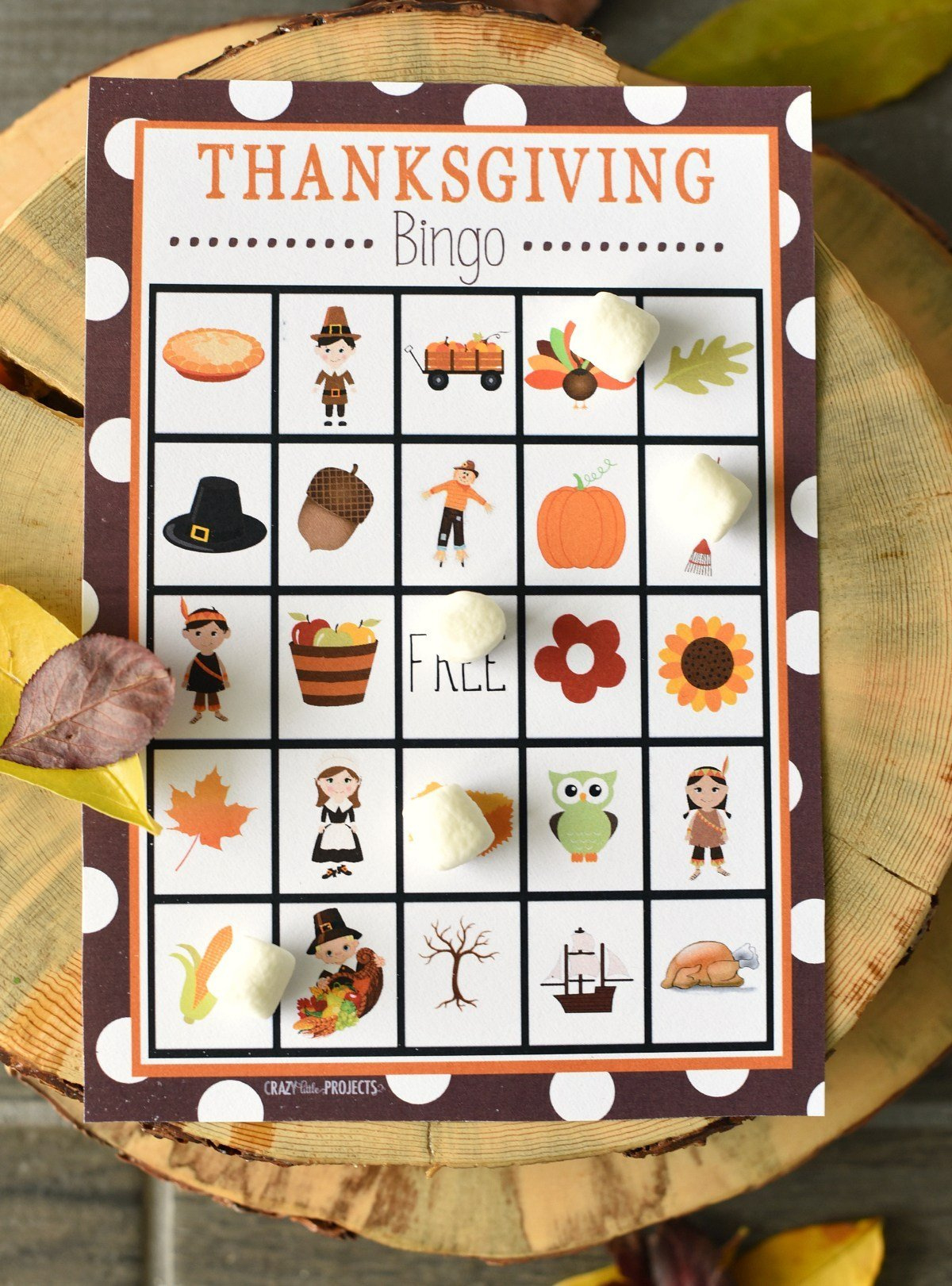 Thanksgiving Bingo Game - Crazy Little Projects pertaining to Thanksgiving Printable Bingo Games