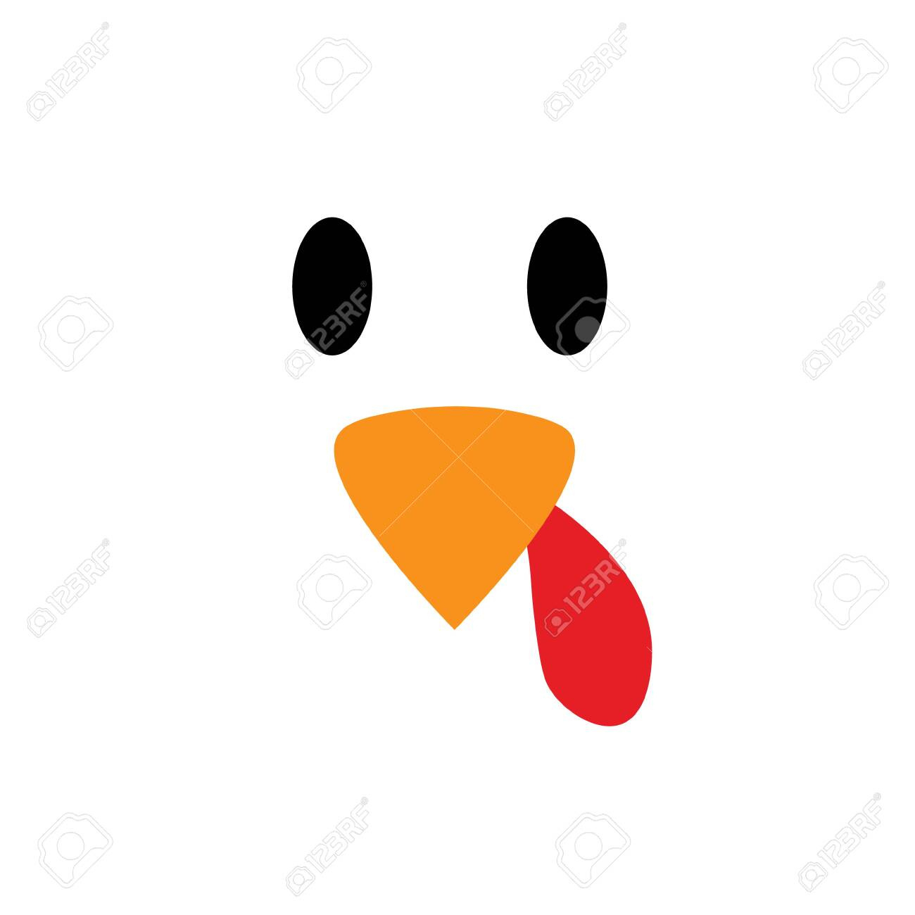 Thanksgiving Day. Vector Turkey Bird Pattern Seamless Background intended for Printable Turkey Beak