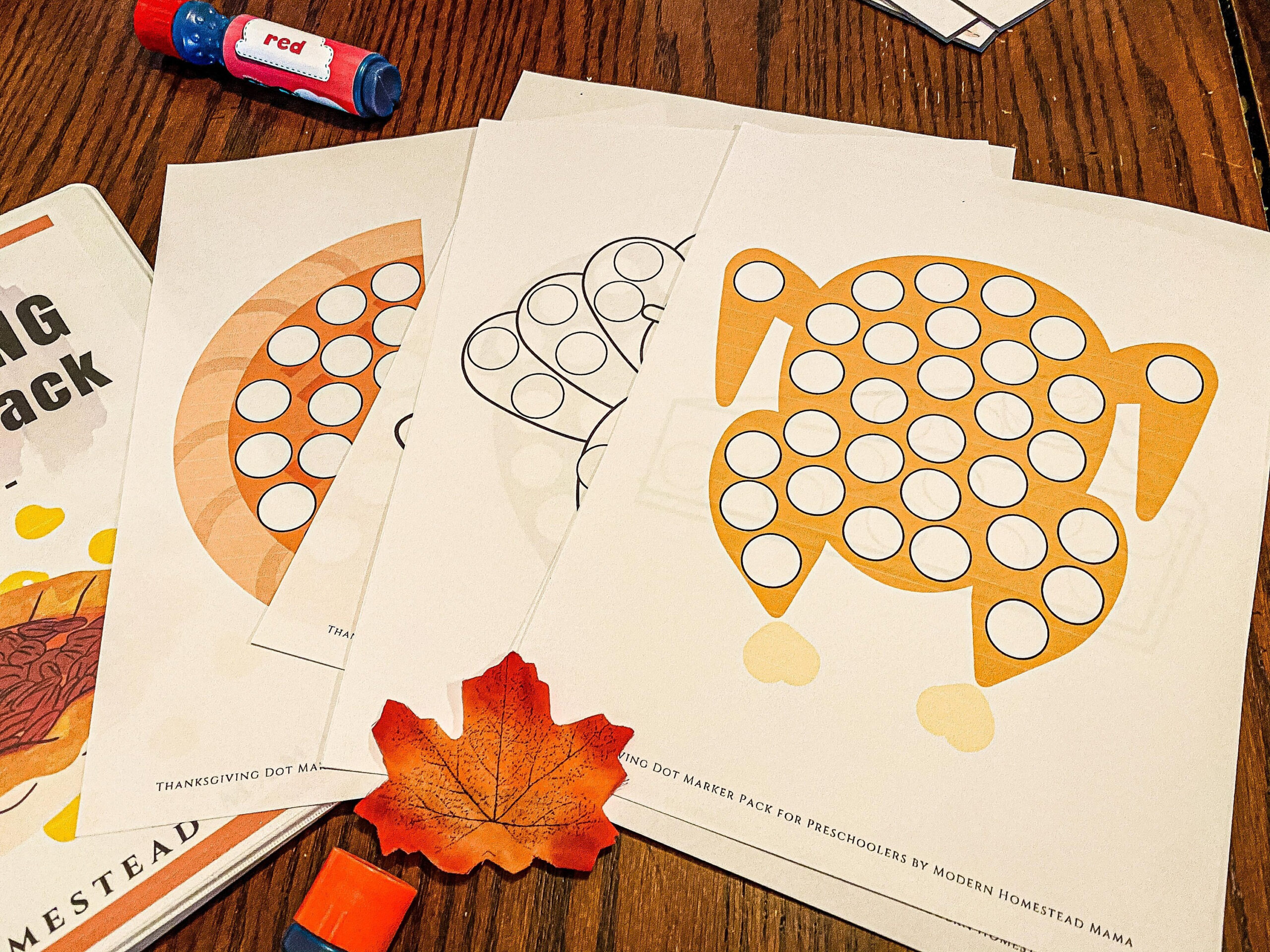 Thanksgiving Dot Marker Printable Pack For Toddlers & Preschoolers within Turkey Dot Marker Printable Informational