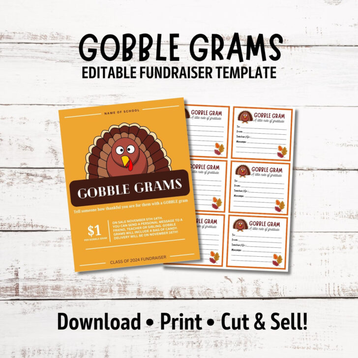 Printable Turkey Grams Printable Turkey Grams