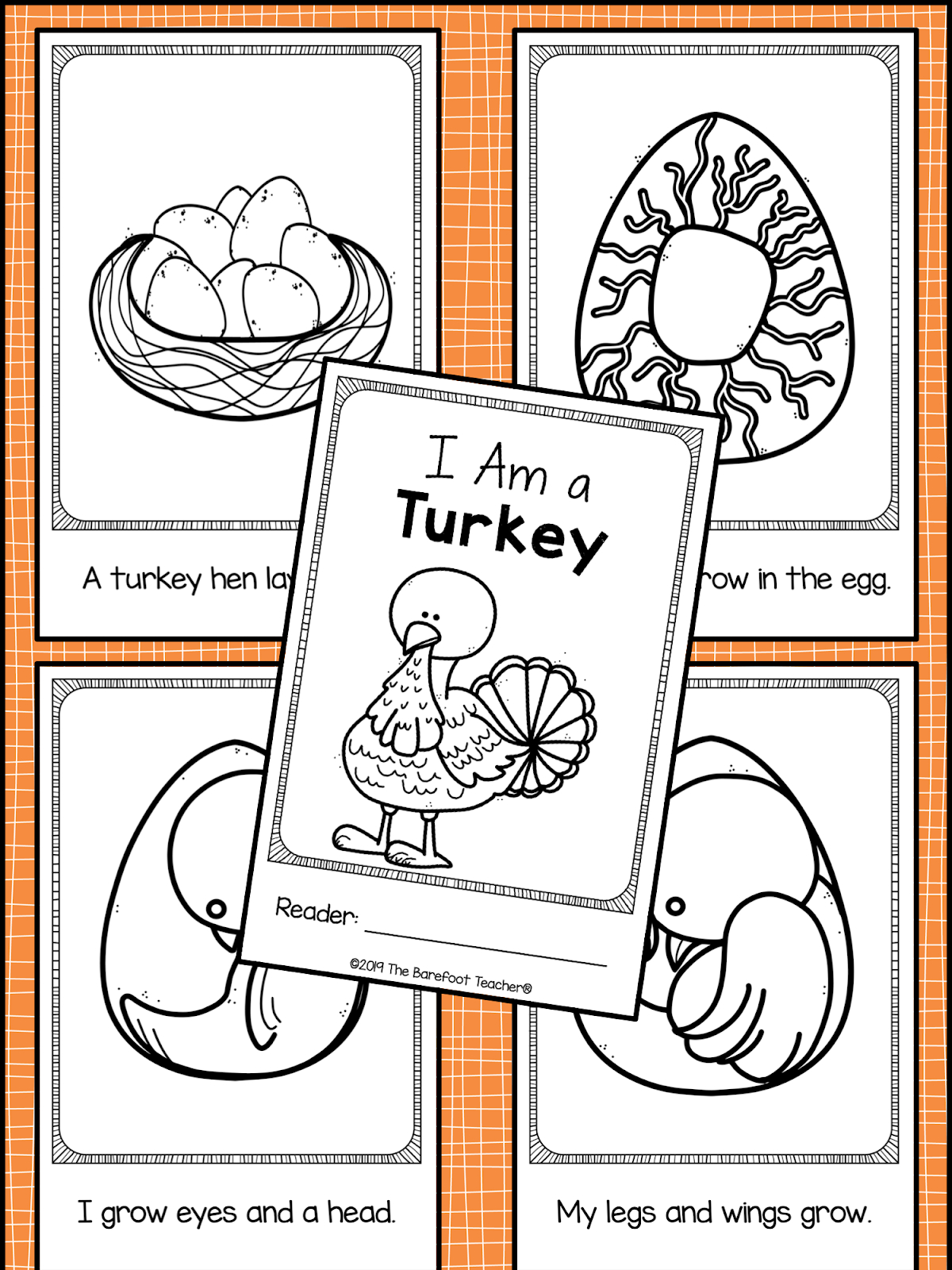 Thanksgiving 'I Am A Turkey' Differentiated Emergent Readers | The within Turkey And Feathers Printable Informational