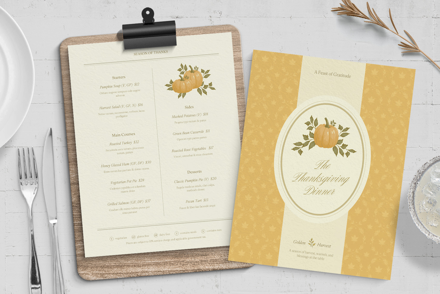 Thanksgiving Menu Template - Brandpacks for Free 2025 Thanksgiving Menu Template
