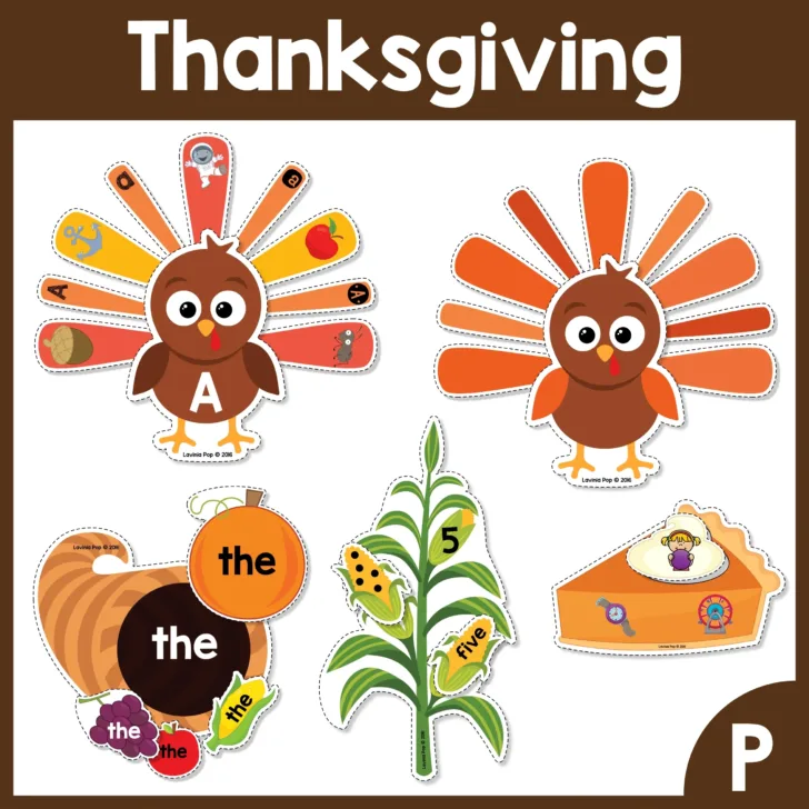 Turkey Printables For Kindergarten