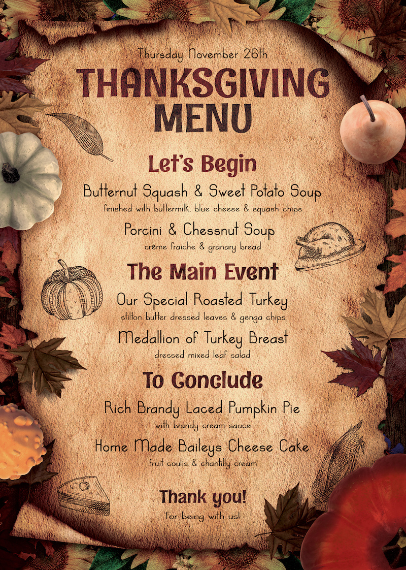 Thanksgiving Printable Menu - Printable Bingo Cards inside Free Online Thanksgiving Templates Menu Hgtv