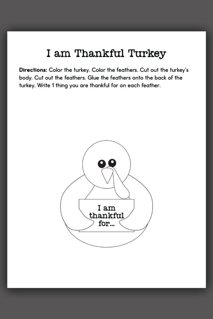 I am Thankful For Feathers Printable