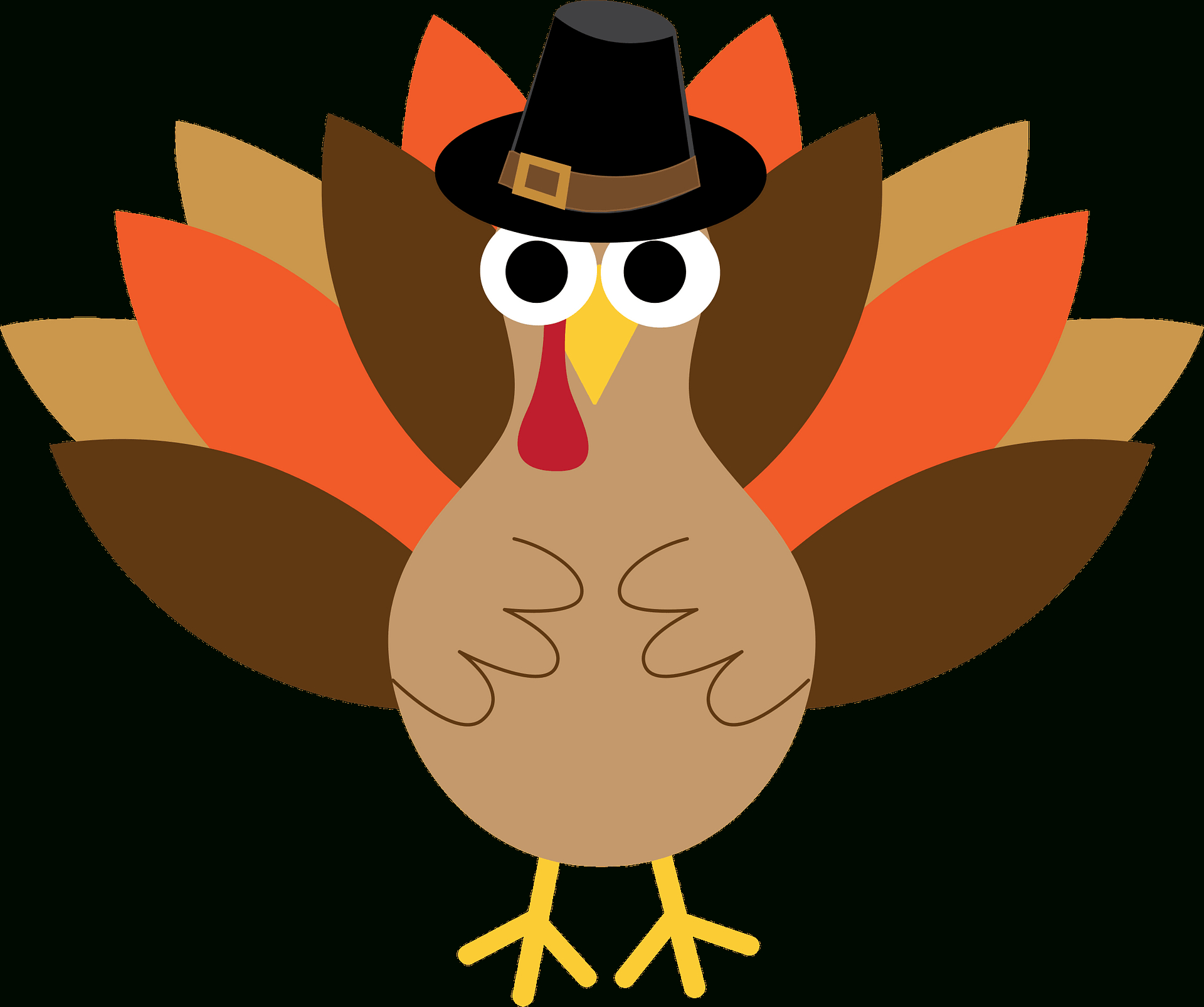 Thanksgiving Turkey - Free Vector Clipart Images On Creazilla regarding Free Printable Turkey Clipart
