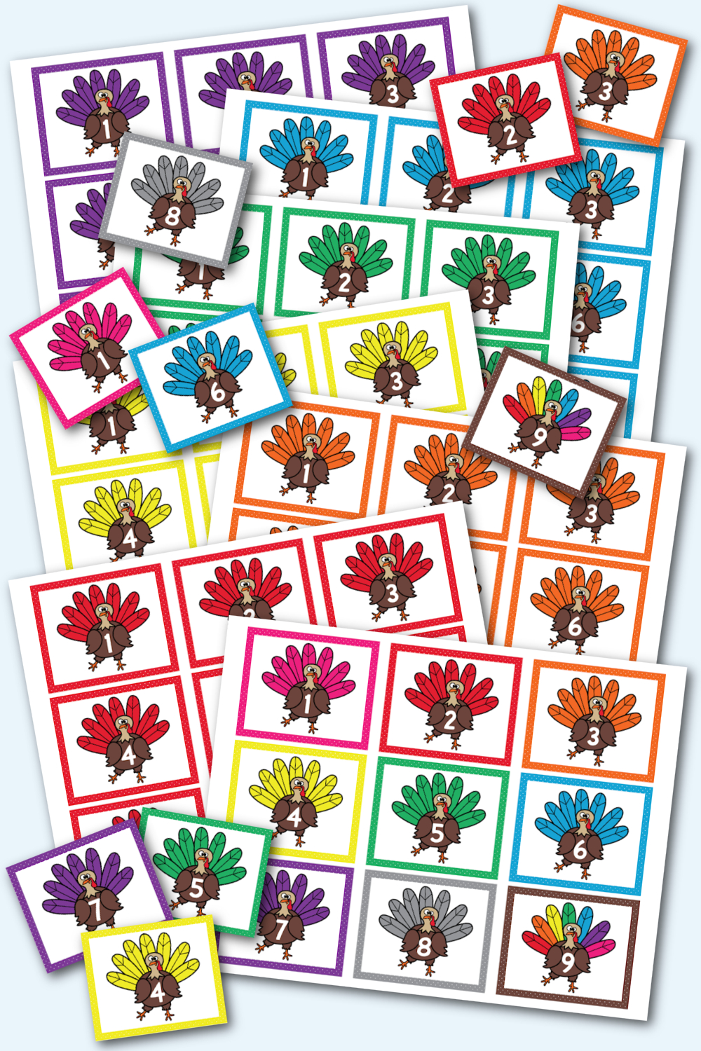 Thanksgiving Turkey Hunt Game - Kara Creates in Turkey Hunt Game Printable