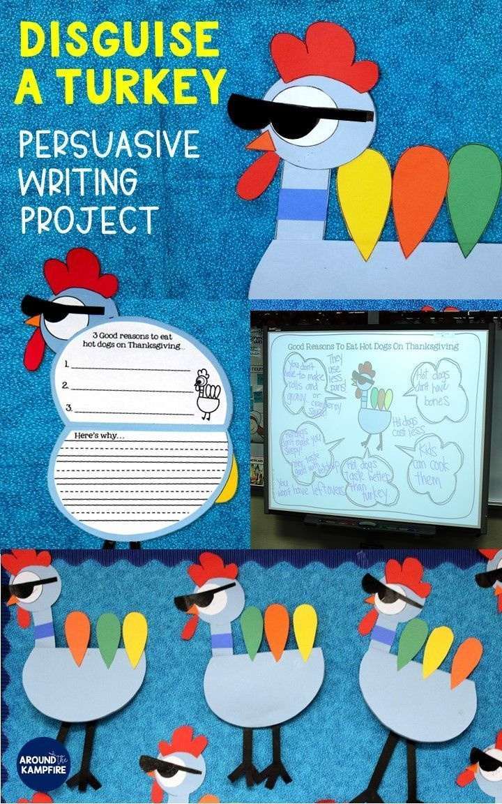 Thanksgiving Turkey In Disguise Writing With A Very Persuasive within Printable Disguise a Turkey Project	Informational