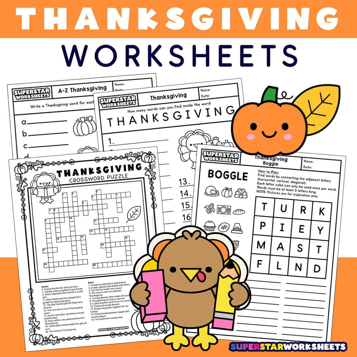 Thanksgiving Worksheets (Free Printables) - Superstar Worksheets in Thanksgiving Worksheets For Elementary