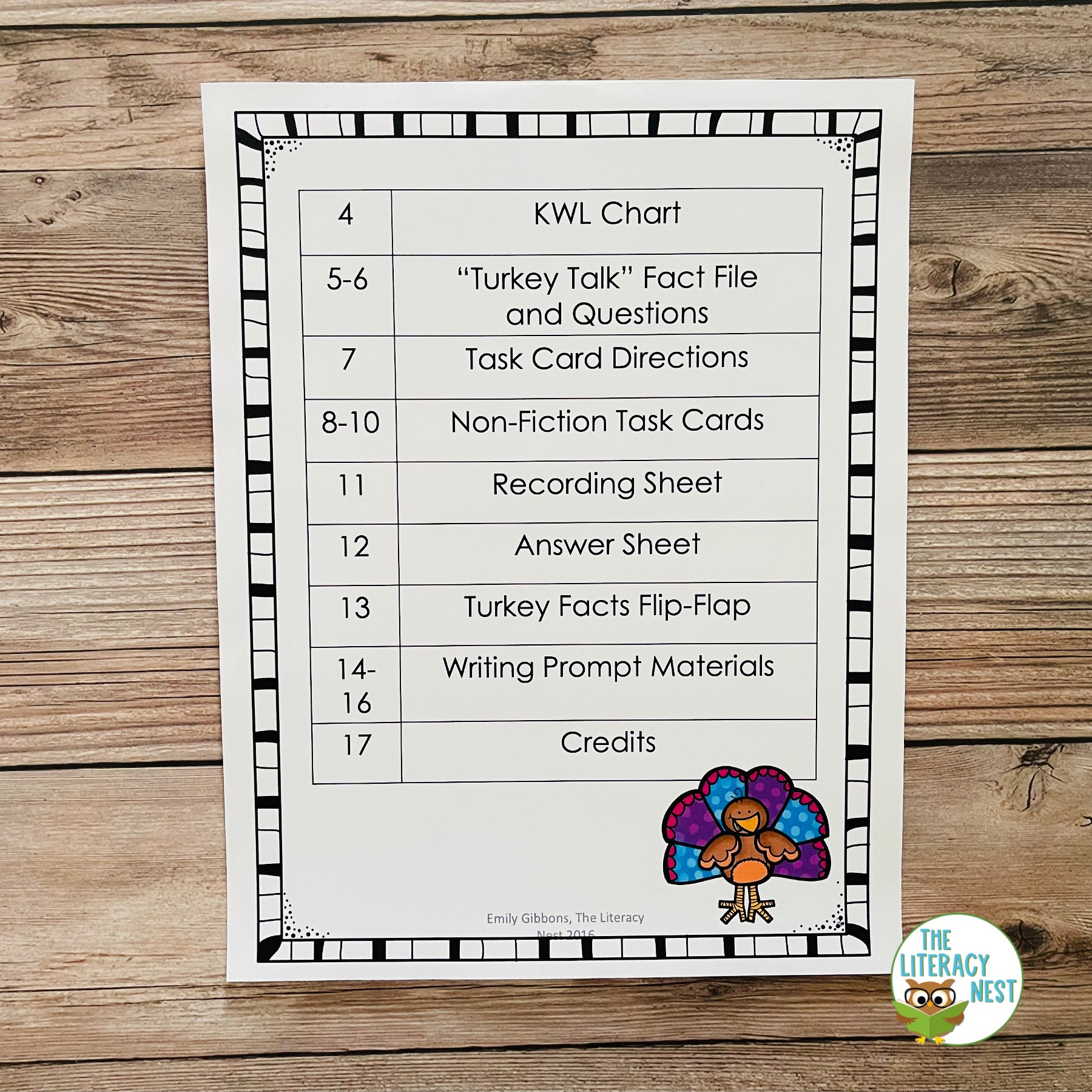 Thanksgiving Writing Activities &amp;amp; Non-Fiction Reading For November for Printable Turkey Targets	Informational