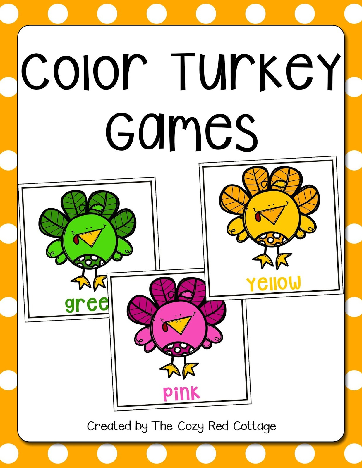 The Cozy Red Cottage: November 2019 throughout Turkey Matching Game Printable