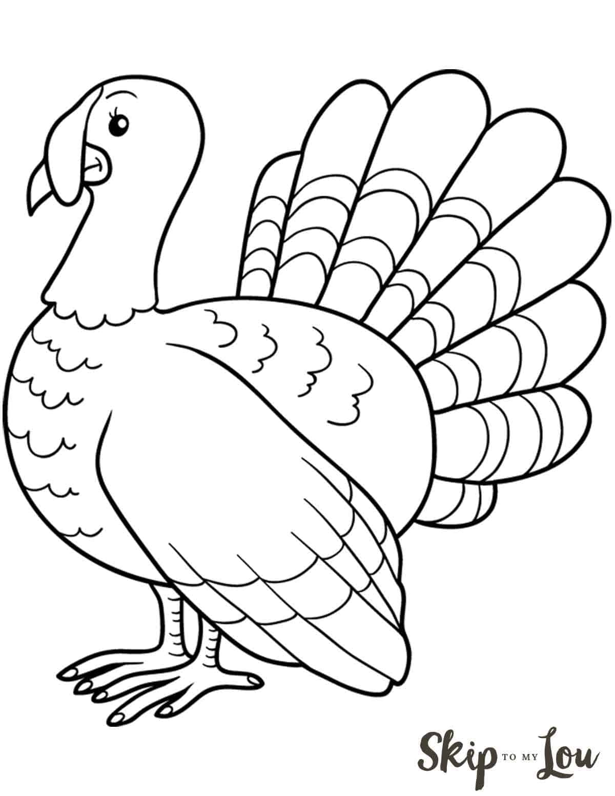 The Cutest Free Turkey Coloring Pages | Skip To My Lou throughout Turkey To Color Printable Informational, Commercial