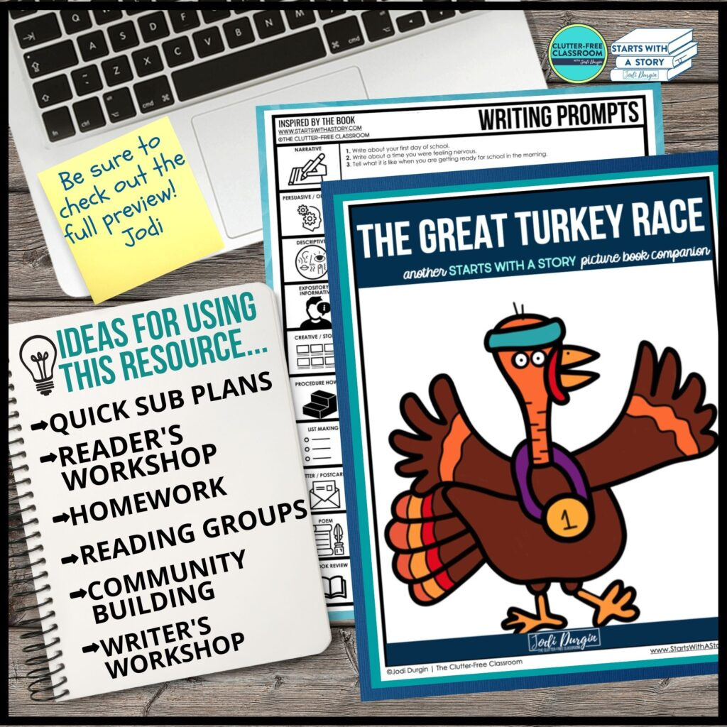 The Great Turkey Race Activities And Lesson Plans For 2025 with The Great Turkey Race Activities Free Printable