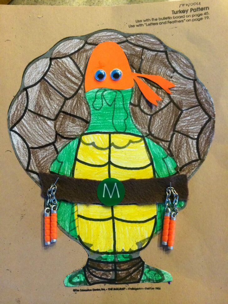 Ninja Turtle Turkey Disguise Printable
