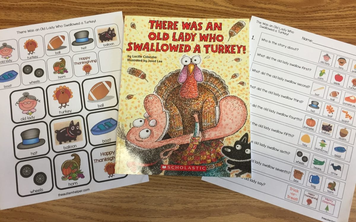 There Was An Old Lady Who Swallowed A Turkey!&amp;quot; With Freebies - The inside There Was An Old Lady Who Swallowed A Turkey Printables