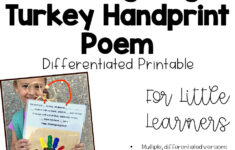 Turkey Activities For Kindergarten – Kindergarten Chaos inside Free Printable Turkey Handprint Poem Printable	Informational