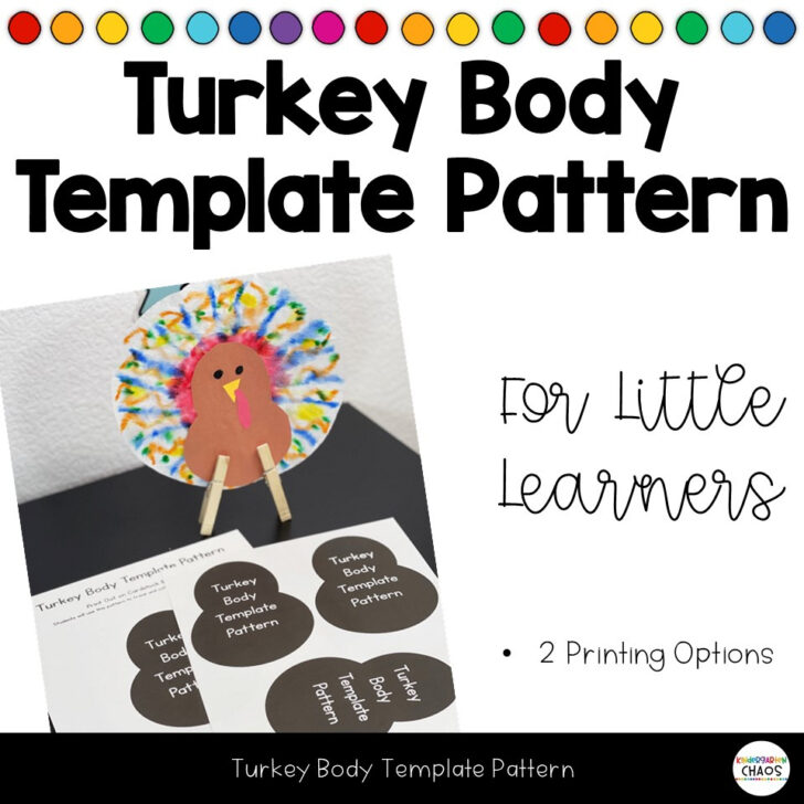 Turkey Body Printable Informational Turkey Body Printable Informational