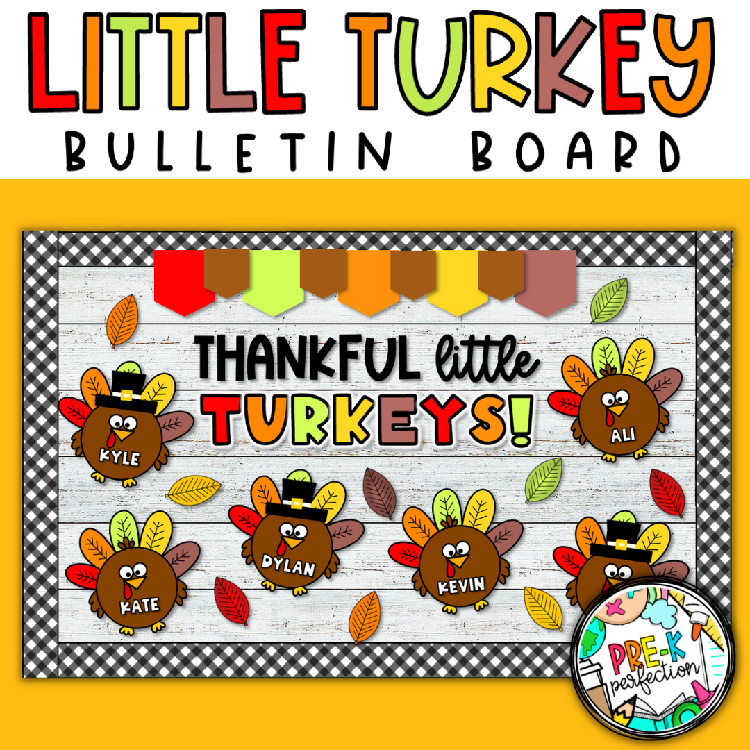 Turkey Bulletin Board | Thanksgiving Bulletin Board | Fall Decor pertaining to Turkey Bulletin Board Printables