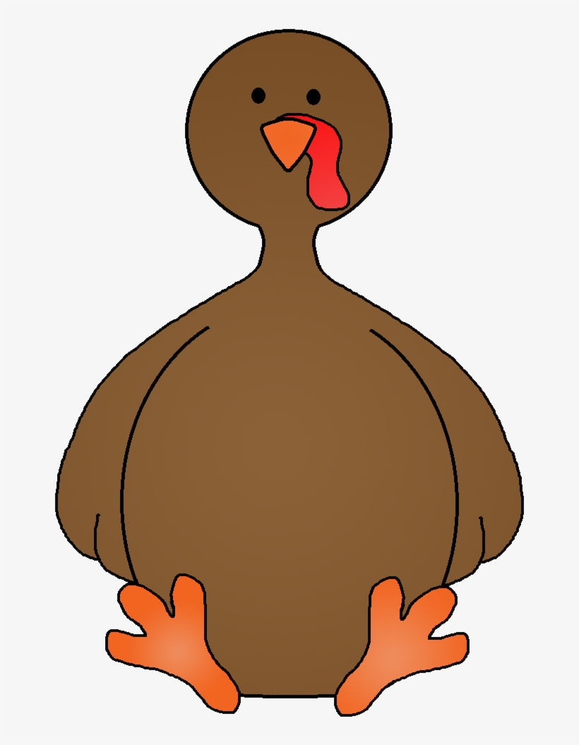 Turkey Clipart Body - Turkey Cartoon No Feathers Transparent Png inside Turkey Printable No Feathers