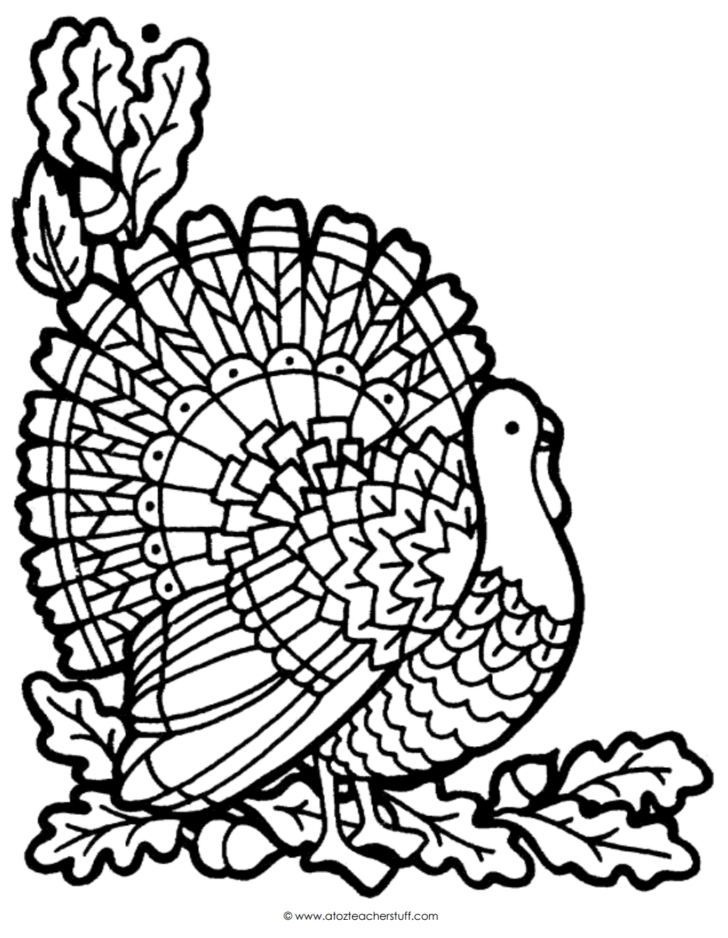 Turkey Coloring Pages Printable
