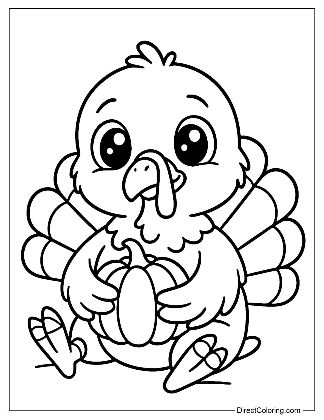 Turkey Coloring Pages - Free Pdf To Download And Print with Cute Turkey Coloring Pages Printable