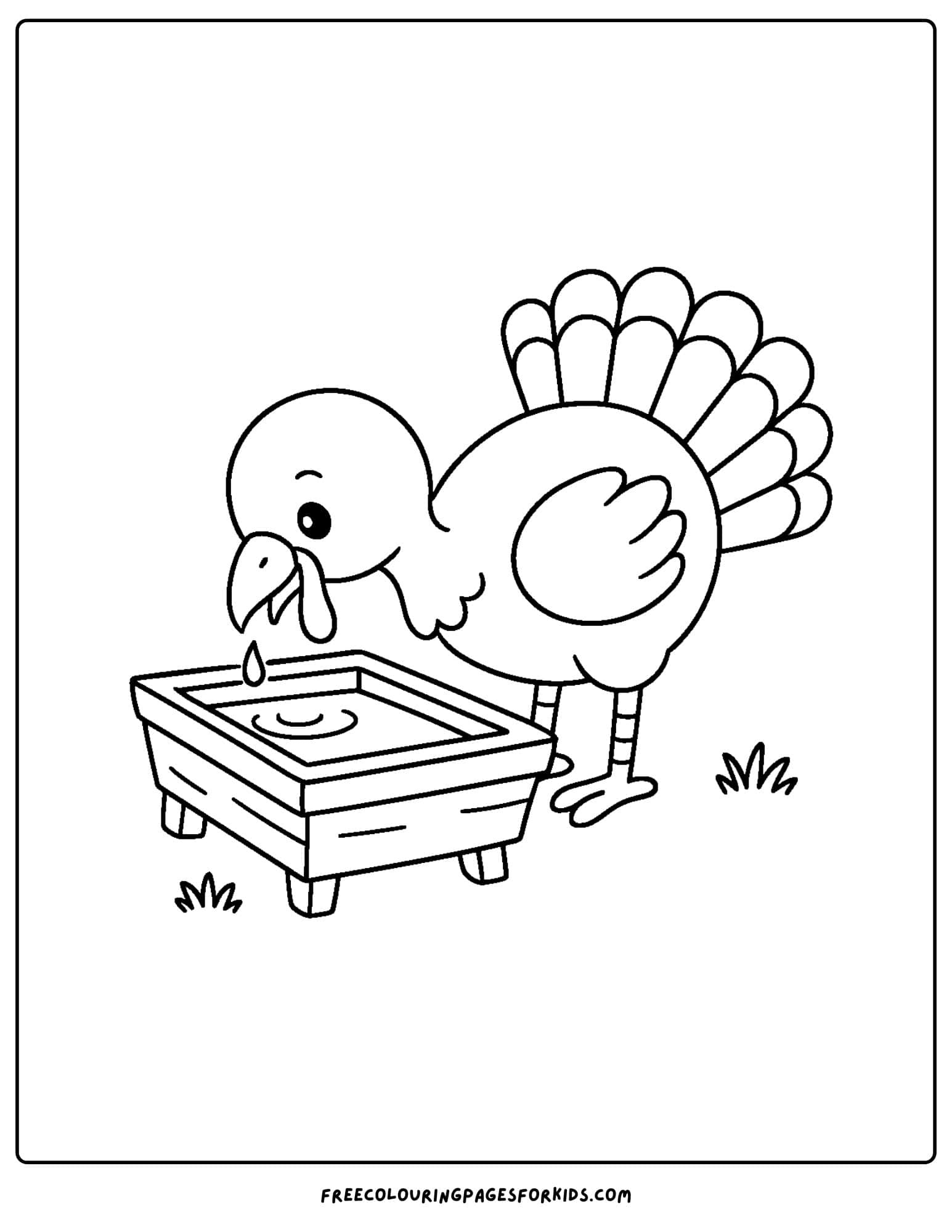 Turkey Coloring Pages pertaining to Free Printable Turkey Coloring Pages For Kids